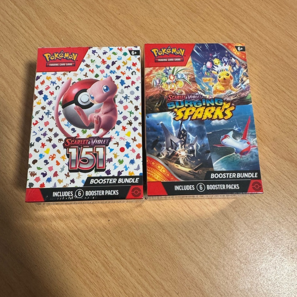 Pokemon Scarlet & Violet 151 and Surging Sparks Booster Packs